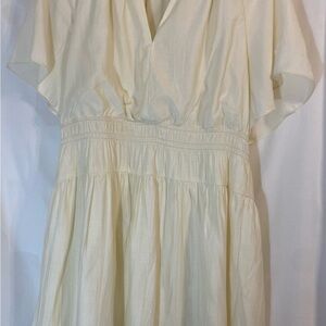 H&M Cream Midi Dress